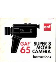 GAF 65 manual. Camera Instructions.